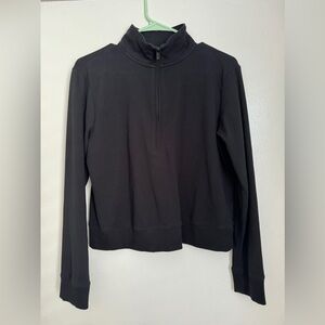 Travis Mathew Women’s Cloud Fleece Half Zip Pullover Sweater (Black, Small)